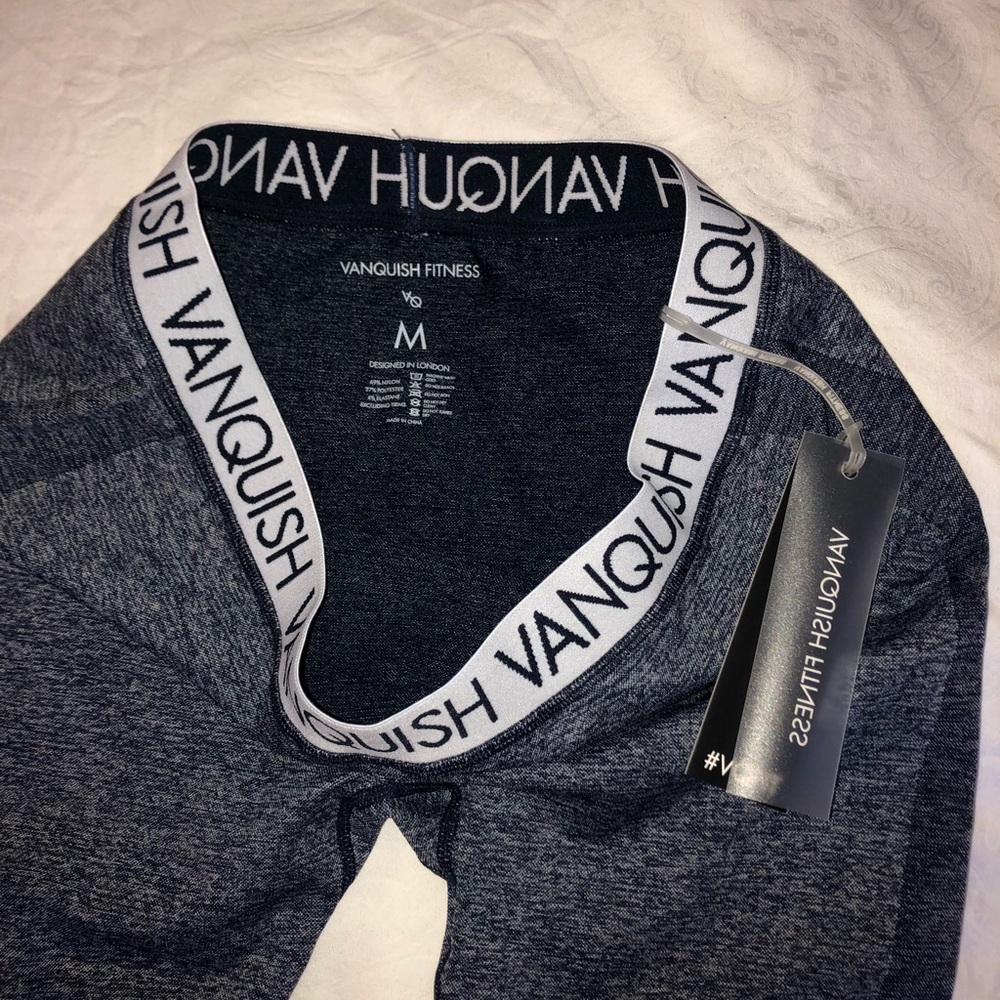 Navy blue vanquish fitness sculpting leggings